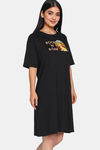 Zivame 2 Mile Fashion Knit Cotton Knee Length Nightdress - Tap Shoe — thumbnail 2